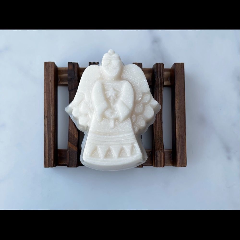 Angel- soap bars- SET OF 3 Handmade natural Shea butter soap